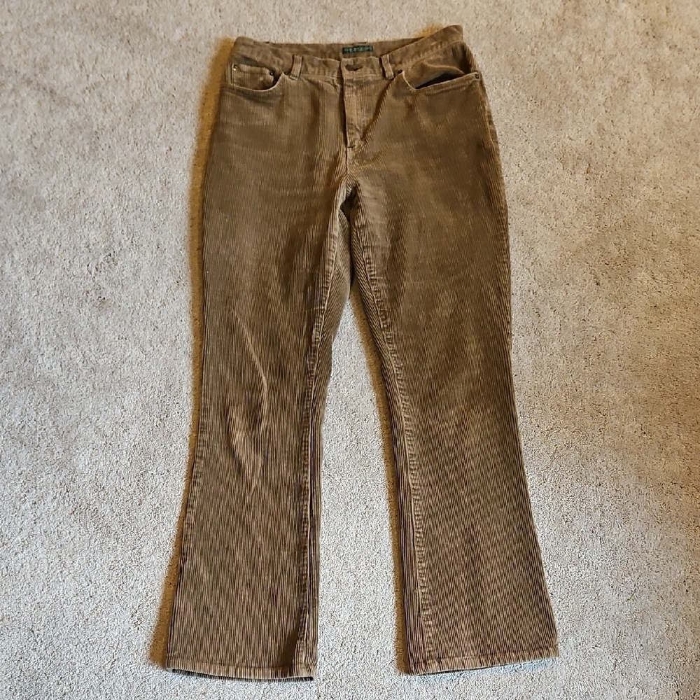 Ralph Lauren Jeans Company Brown Corduroy Boot Cut Pants